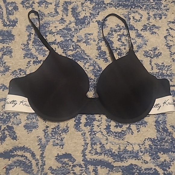 Knotty Knickers Other - Knotty Knickers sz 36 D black white bra WL195